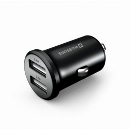SWISSTEN Auto Punjac 4.8A 2xUsb (Crna)