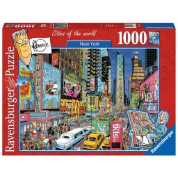 Ravensburger puzzle Kartunizovan Njujork RA19732