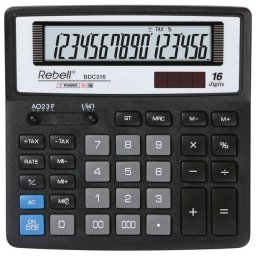 Kalkulator komercijalni 16 mesta Rebell RE-BDC316 BX crni