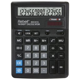 Kalkulator komercijalni 16 mesta Rebell RE-BDC616 BX crni