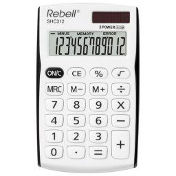 Kalkulator džepni 12 mesta Rebell RE-SHC312BK BX belo crni
