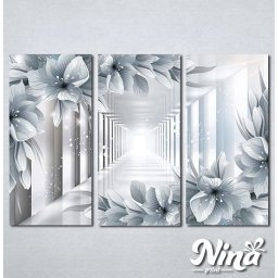 Slike na platnu 3d cvece Nina324_3