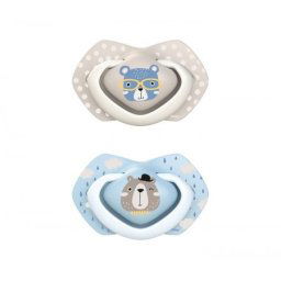 Canpol babies silikonska varalica 0-6m bonjour paris 2 kom 22/647 blue ( 22/647_blu )