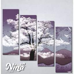 Slike na platnu Drvo i ptice Nina325_4