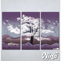 Slike na platnu Drvo i ptice Nina325_3