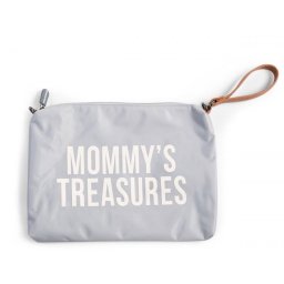MOMMY'S TREASURES CLUTCH - GREY OFF WHITE