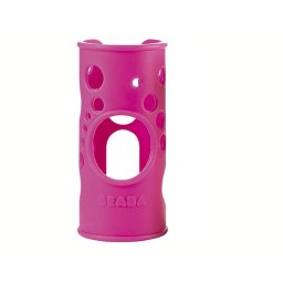 Beaba silikonska navlaka za staklenu flašicu roze