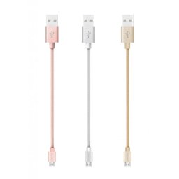 Kabal USB micro jellico GS-03 0.3M 3.1A gold ( 010-0387 )