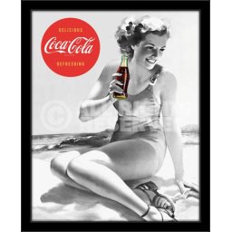 Coca Cola girl, uramljena slika