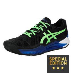 Asics GEL Resolution 8 Clay Court Shoe Special Edition Crno Zelene Muške Patike za Tenis