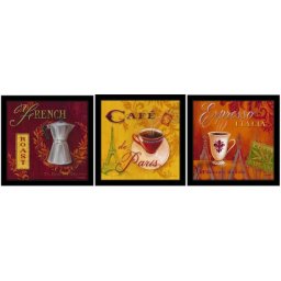 Kafa za dobro jutro, tri uramljene slike 18x18cm i 30x30cm