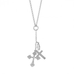 Ženski victoria cruz la boheme crystal lančić sa swarovski belim kristalom ( a3864-07hg )