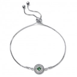 Ženska oliver weber own emerald narukvica sa swarovski zelenim kristalom ( 32288.205 )