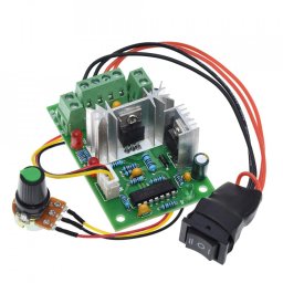 PWM Regulator Brzine DC Motora sa Prekidačem za Smer Revers 10-30V