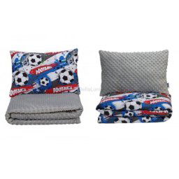 Dvostrani jorgan i jastuk 140x80 - FOOTBALL ( 7755 )