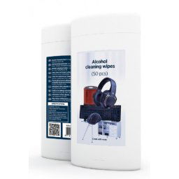CK-AWW50-01 Gembird Alcohol cleaning wipes microfiber 50 kom