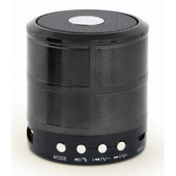 SPK-BT-08-BK Gembird Portable Bluetooth speaker +handsfree 3W, FM, microSD, AUX, black
