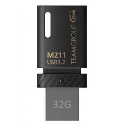 TeamGroup 32GB M211 USB 3.2 + Type C OTG BLACK TM211332GB01