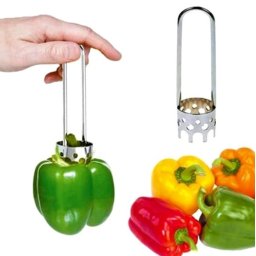 Sprava za vađenje peteljki i čišćenje paprika