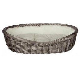 Pletena korpa za pse Dog Basket Gray, 60 cm