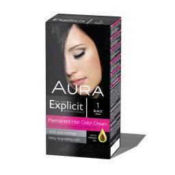Set za trajno bojenje kose EXPLICIT 1 Black / Crna