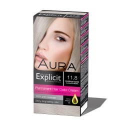 Set za trajno bojenje kose EXPLICIT 11.8 Platinum Silver / Platinasto Srebrna
