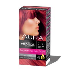 Set za trajno bojenje kose EXPLICIT 7.66 Feiry red / Vatreno crvena