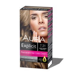 Set za trajno bojenje kose EXPLICIT 7.31 Honey Blonde / Medeno plava