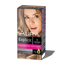 Set za trajno bojenje kose EXPLICIT 8 Light blonde / Svetlo plava