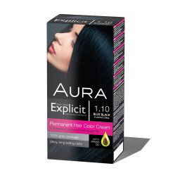 Set za trajno bojenje kose EXPLICIT 1.10 Blue Black / Plavetno Crna