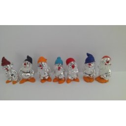 Dekorativna figurica patuljci sa kapicama 3x7x3cm ( 219110 )