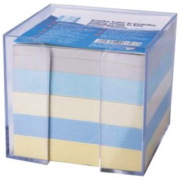 Blok kocka pvc 8,6x8,6cm+papir boja pastel Donau 7491001-99