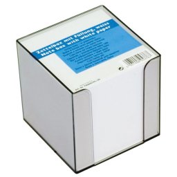 Blok kocka pvc 9,2x9,2cm+papir beli Donau 7492001PL-09