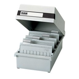 Kutija za indexne kartice 1/1300 A5, sa poklopcem Han siva