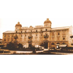 Stari Beograd , hotel Petrograd 1912., uramljena slika 50x100cm