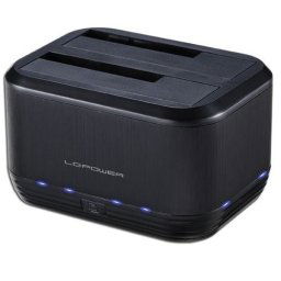 Dual bay HDD docking station LC POWER LC-DOCK-U3-III, USB 3.0 (za 2.5"/3.5" HDD/SSD, Cloning backup storage)