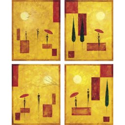 Renee, cetri uramljene slike dimenzije 30x40cm