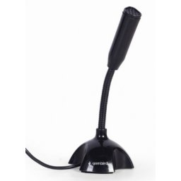 Mikrofon za računar, Gembird MIC-D-02, Desktop mikrofon, savitljivo telo, black, 3.5mm