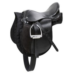 Sedlo za konje crno Pony komplet 16"