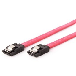 Gembird Metal clips, Serial ATA data kabl flat 30cm, Gembird CC-SATAM-DATA-0.3M