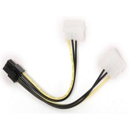 Internal power adapter Molex - 6 Pin for PCI express video cards 15cm, Gembird CC-PSU-6