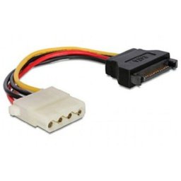 Gembird SATA (male) to Molex (female) power cable, 0.15 m, Gembird CC-SATA-PS-M