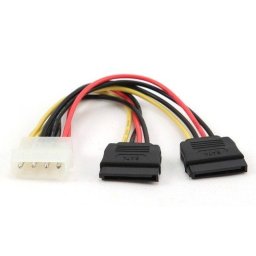 2 x Serial ATA power supply kabl flat 30cm, Gembird CC-SATA-PSY-0.3M