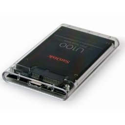 Externo kuciste USB 3.0 za 2.5" SATA hard diskove 9,5mm transparentni, Gembird EE2-U3S9-6