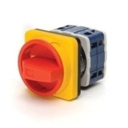 Grebenasti prekidač PSA032AK341E, 3x32A (0-1), 2 nivoa (ž/c) 90Â°, 6kA, 64x64mm IP54 Emas