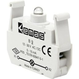 Kontakt blok sa LED diodom B9, 5-15mA, 10-30V AC/DC zelena IP20 Emas