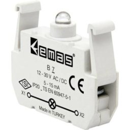 Kontakt blok sa LED diodom B7, 5-15mA, 10-30V AC/DC plava IP20 Emas