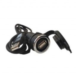 Utičnica USB, BUSB, ugradnja na fi22mm, sa kablom 1.5m, IP65 Emas