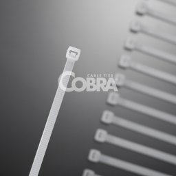 Vezica COBRA 200x2.5 mm bela 1/100 Cieffeplast
