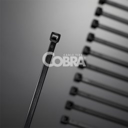 Vezica COBRA 450x7.6 mm crna 1/100 Cieffeplast